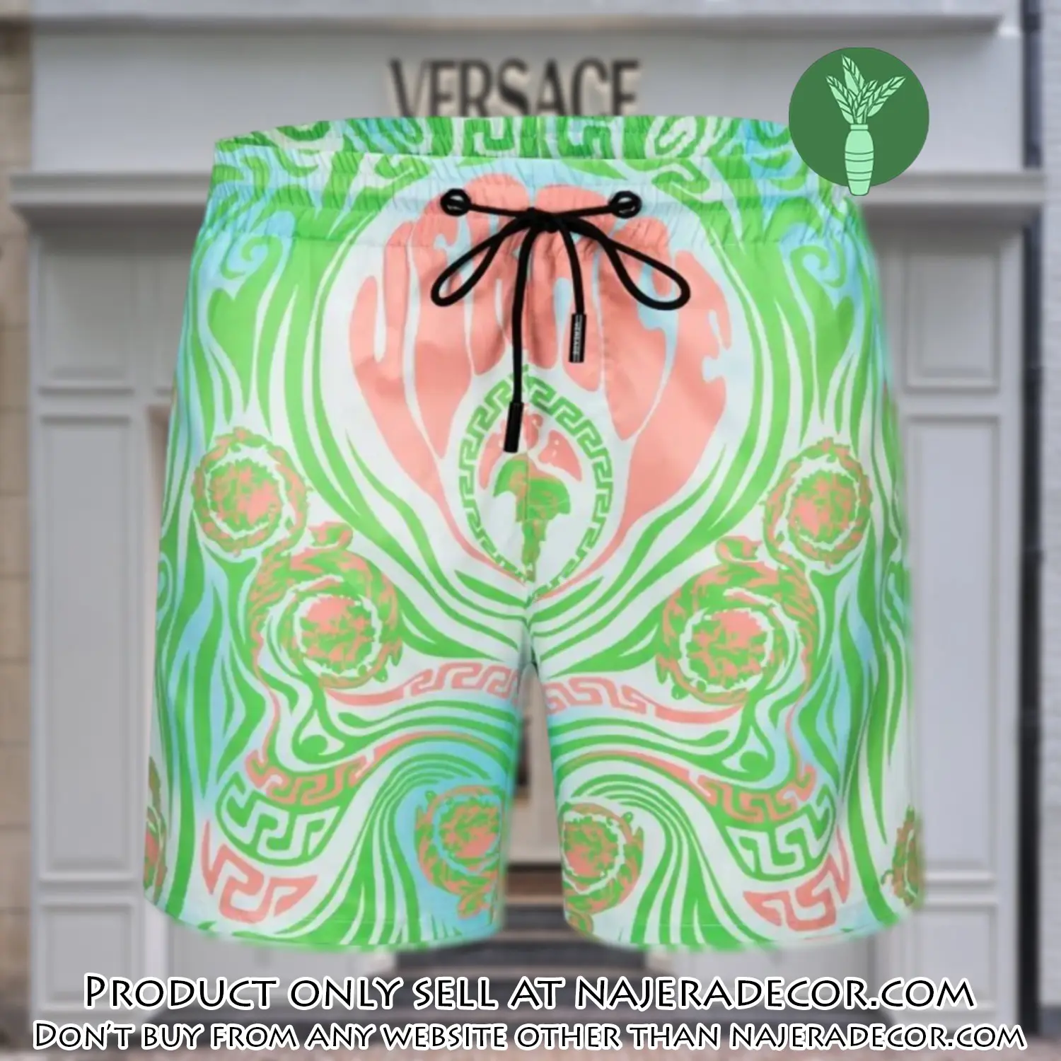 Versace hot 3d luxury all over print shorts pants for men njr2808108